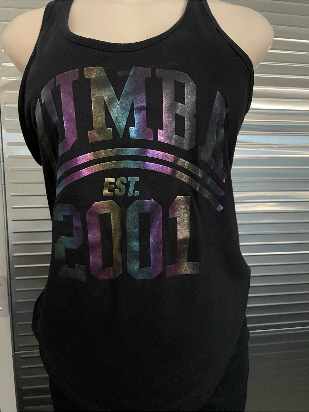 Zumba Fitness Black Graphic 'WE ARE' Tag Detail